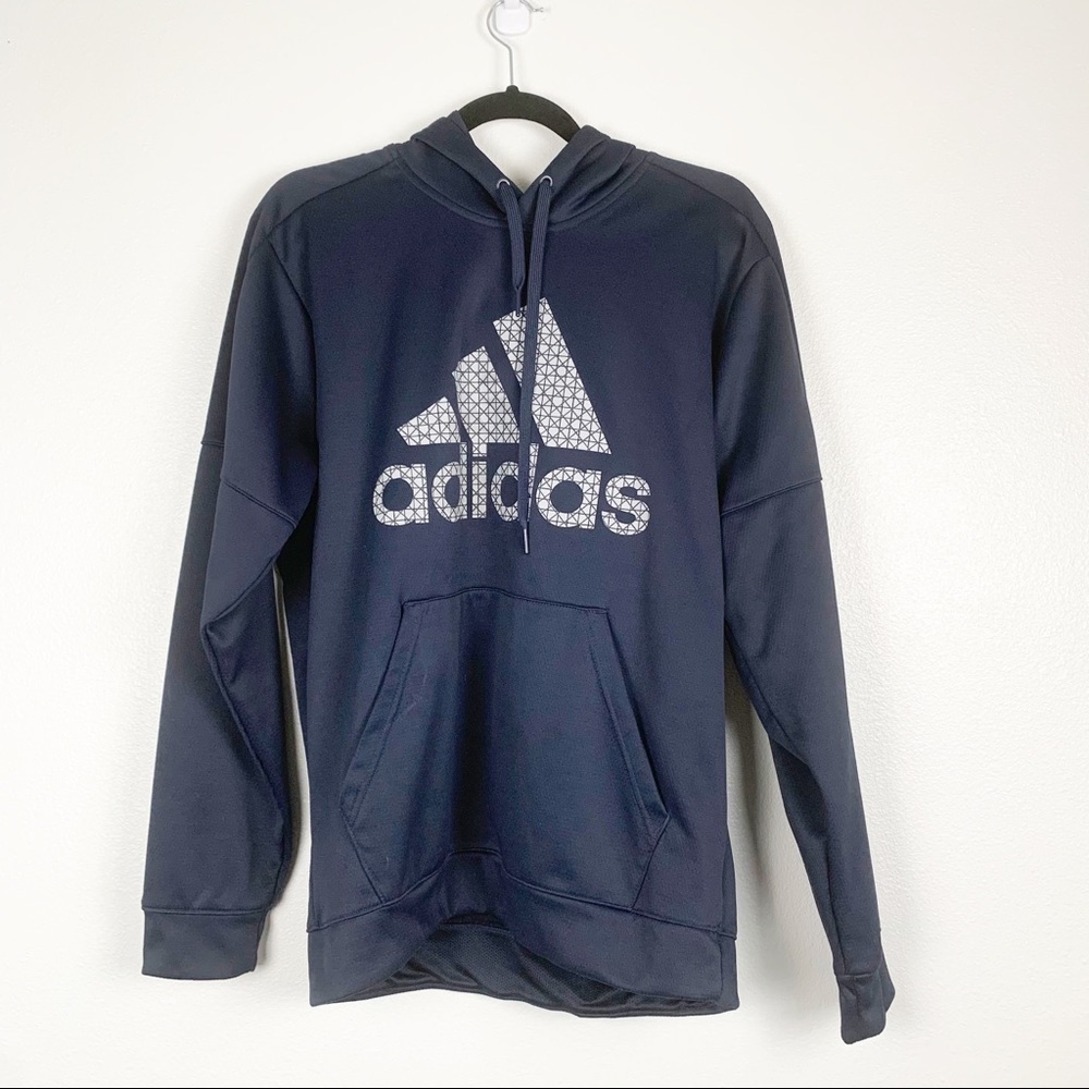 Adidas Mens Pullover Hooded‎ Sweatshirt L